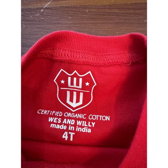 Wes and Willy Kids SS Organic Cotton Tee Shirt Maryland Terrapins Size 4T NWT - Picture 5 of 7